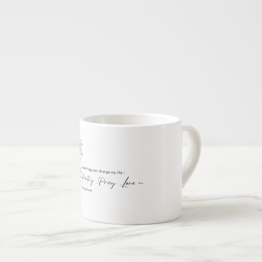Poetry Daisy Flower Mug Espresso Kop (Voorkant rechts)
