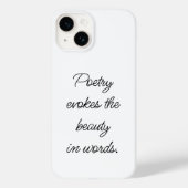 Poetry Evokes iPhone Case (Achterkant)