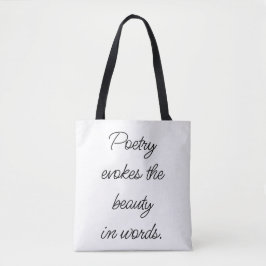 Poetry Evokes Schouder Canvas tas