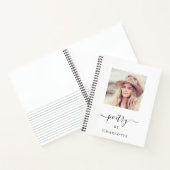 Poetry foto monogram typografie notitieboek (Binnen)