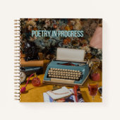 "Poetry in Progress" Hardcover Notebook Notitieboek (Voorkant)