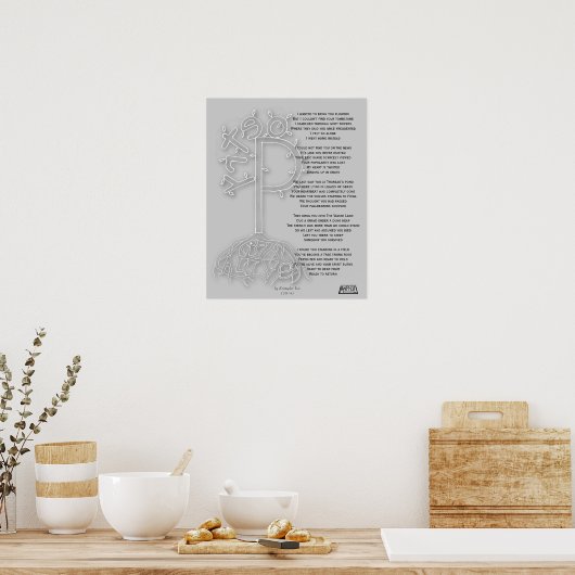 Poetry is live-Poster Poster (Keuken)