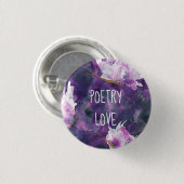 Poetry Love Button - Nationale Poetry-maand (Voorkant /achterkant)