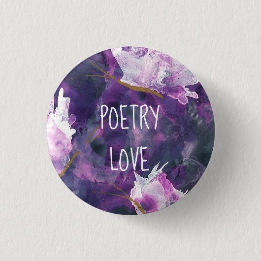 Poetry Love Button - Nationale Poetry-maand (Voorkant)