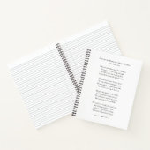 Poetry Lover's notebook, gestopt met Bossen, voorz Notitieboek (Binnen)