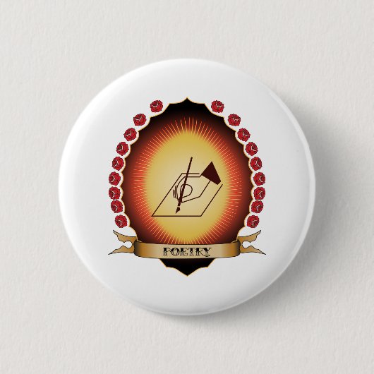 Poetry Mandorla Ronde Button 5,7 Cm (Voorkant)
