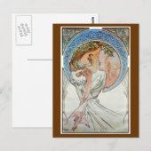 Poetry, Mucha Briefkaart (Voorkant / Achterkant)