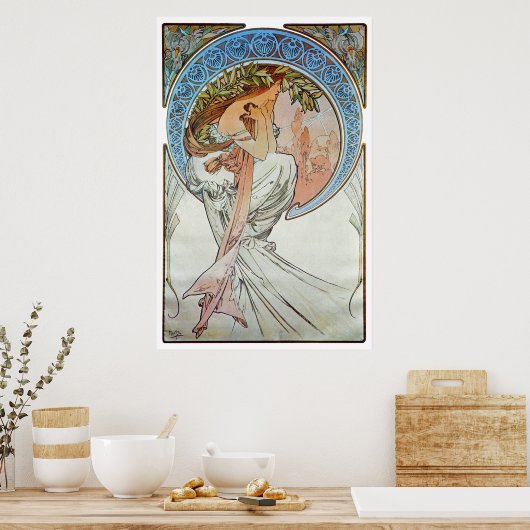 Poetry, Mucha Poster (Keuken)