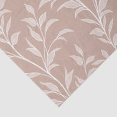 Poetry of Leaves Monochrome Blush Botanical Tissuepapier (Detail)