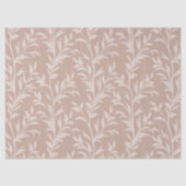 Poetry of Leaves Monochrome Blush Botanical Tissuepapier (Voorkant)