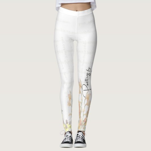 “Poetry Painted Softly” – Leggings  (Voorkant)