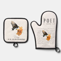 Poetry Painted Softly–Oven Mitts by H.G. Alexandre