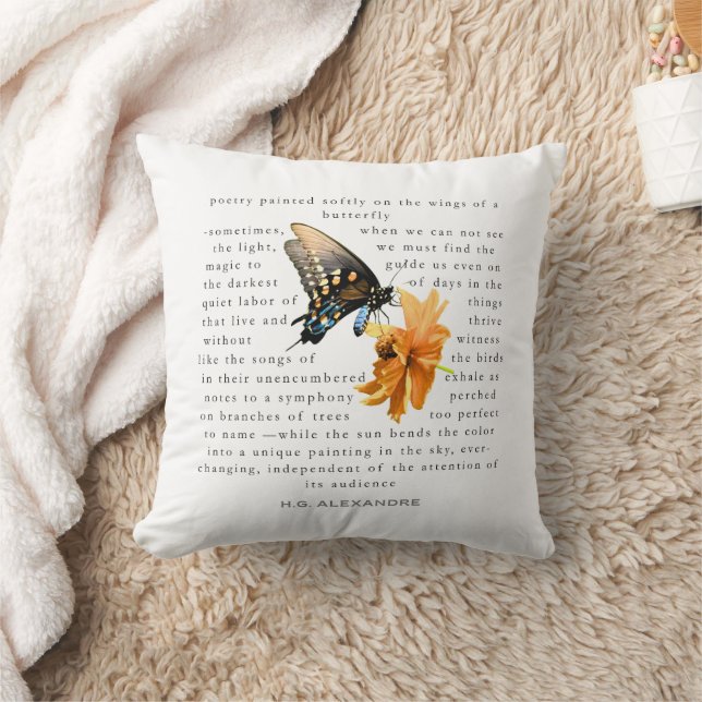 Poetry Painted Softly – Pillow by H.G. Alexandre Kussen (Deken)