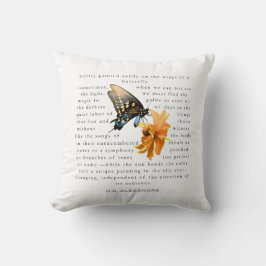 Poetry Painted Softly – Pillow by H.G. Alexandre Kussen