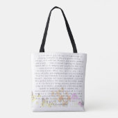 “Poetry Painted Softly”–ToteBag by H.G. Alexandre Tote Bag (Achterkant)