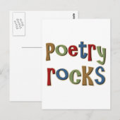 Poetry Rocks Briefkaart (Voorkant / Achterkant)