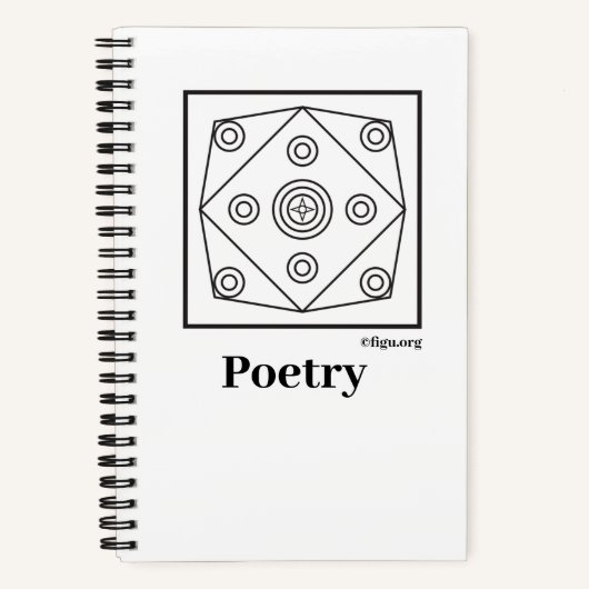 Poetry Symbol Journal Notitieboek (Voorkant)