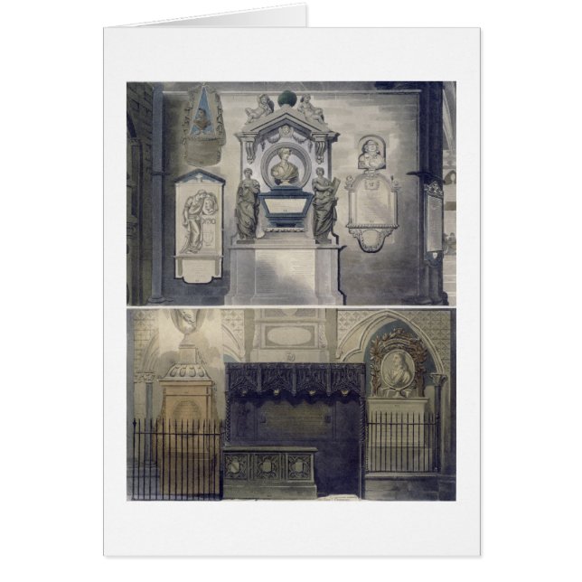 Poets' Corner, bord F uit 'Westminster Abbey', e (Voorkant)