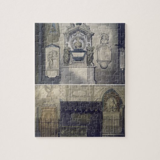 Poets' Corner, bord F uit 'Westminster Abbey', e Legpuzzel (Verticaal)