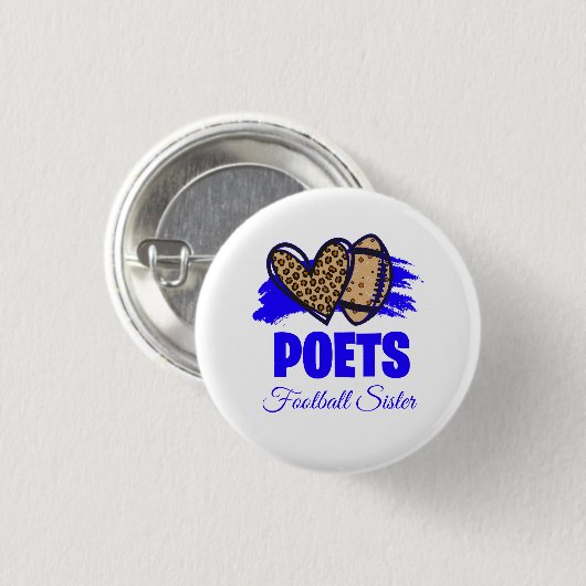 Poets Football Button -  (Voorkant /achterkant)