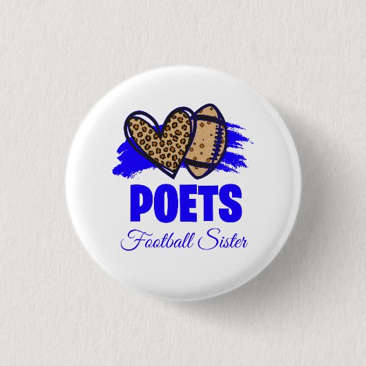 Poets Football Button - (Voorkant)