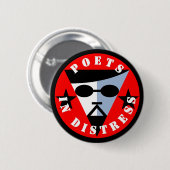 POETS IN DISTRESS DADDY COOL BUTTON (Voorkant /achterkant)