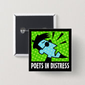 POETS IN DISTRESS DADDY COOL BUTTON (Voorkant /achterkant)