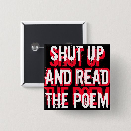 POETS IN DISTRESS SHUUUP BUTTON (Voorkant /achterkant)