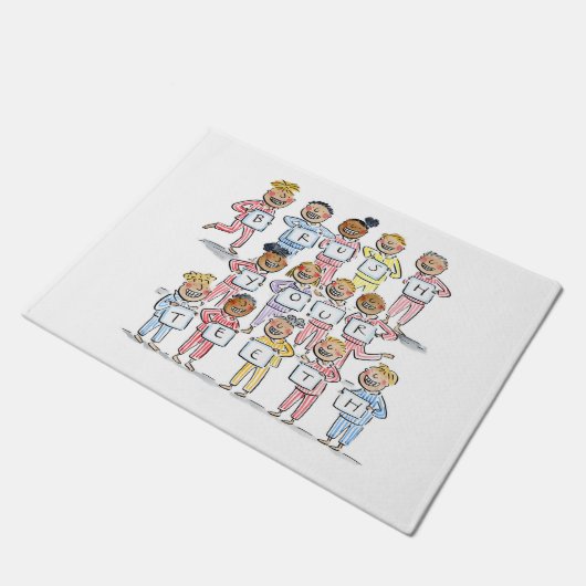 Poets je tanden deurmat (Schuin)