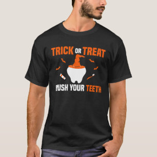 Poets je tanden Grappig tandarts Kantoor Dental Hy T-shirt
