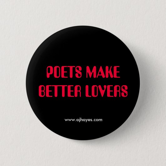 POETS MAAKT BETERE VERLIEZEN MET Website Ronde Button 5,7 Cm (Voorkant)