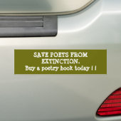 POETS VAN EXTINCTION.bumpersticker Bumpersticker (Op auto)