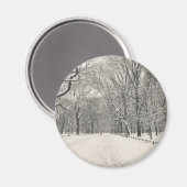 Poet's Walk - Central Park Winter Magneet (Voorkant / Achterkant)