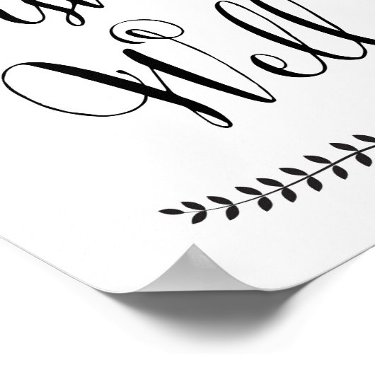 Poetsbord/welvaartsbord Poster (Hoek)