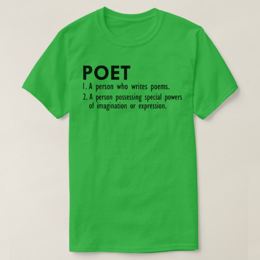 Poetsdefinitie T-shirt (Design voorkant)