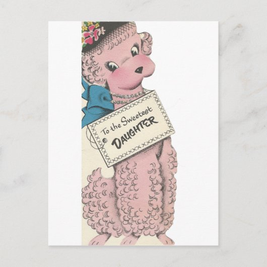 poetsdochter briefkaart (Voorkant)