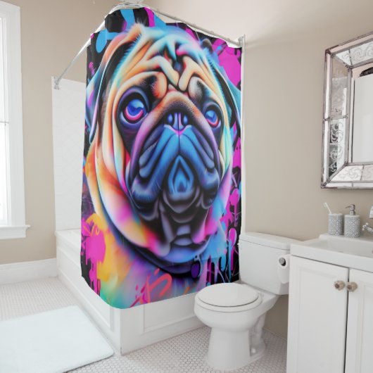 poetsen douchegordijn (In situ)