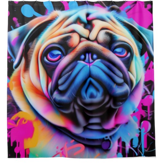 poetsen douchegordijn (Voorkant)