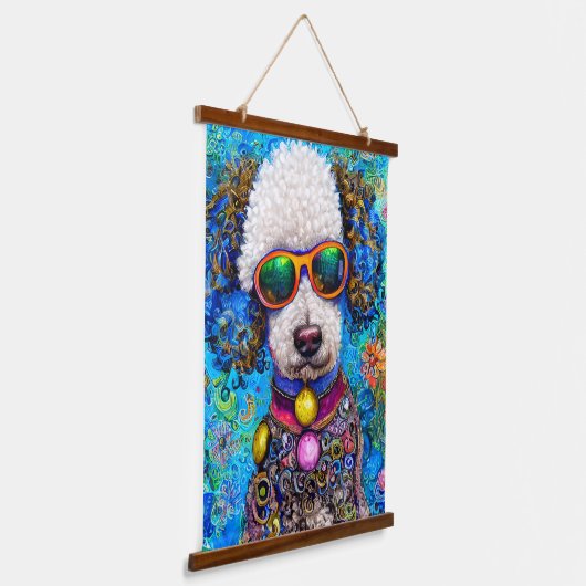 Poetsen in stijl hangend wandkleed (Gebogen)