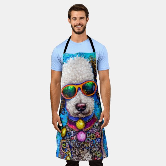 Poetsen in stijl schort (Gedragen)