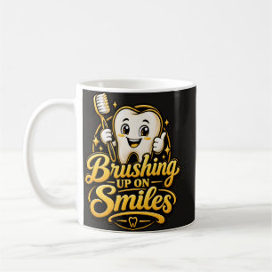 Poetsen voor een glimlach Leuk cadeau voor een tan Koffiemok