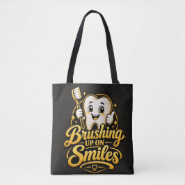 Poetsen voor een glimlach Leuk cadeau voor een tan Tote Bag