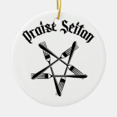 Poetsseitan 1.2 (zwart) keramisch ornament (Voorkant)