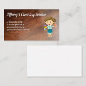 poetsvrouw | Houten vloeren Visitekaartje (Voorkant / Achterkant)