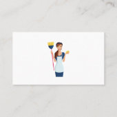 poetsvrouw | huishouddiensten visitekaartje (Achterkant)