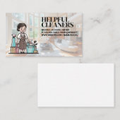 poetsvrouw | Luxe woonkamer Visitekaartje (Voorkant / Achterkant)