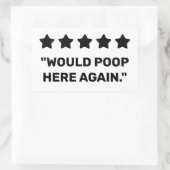 Poettering hier opnieuw rechthoekige sticker (Tas)