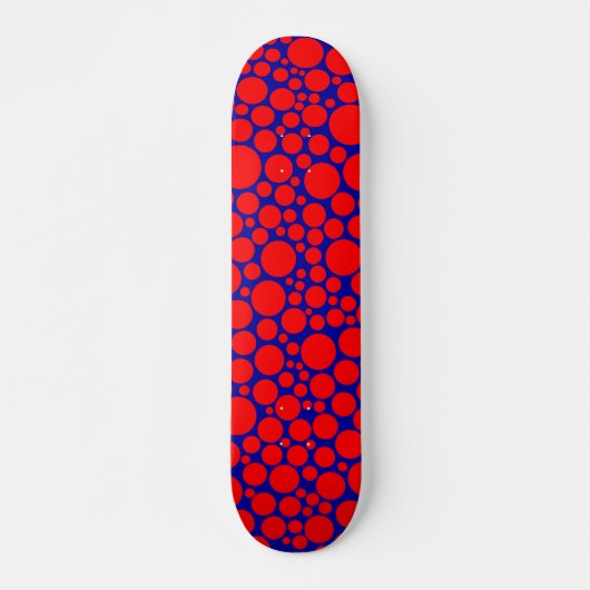 Poettering - Rood op donkerblauw Skateboard (Voorkant)