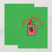 POEZelige KERSTIS Kaart Groen (Voorkant / Achterkant)