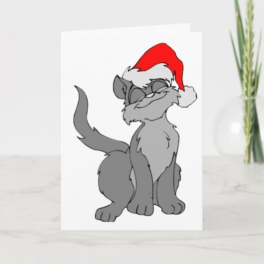 POEZelige KERSTIS KAARTEN VOOR KATTEN (Voorkant)